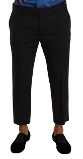 Dolce & Gabbana Gray Bordeaux Wool Trouser Dress Pants -   -  Dolce & Gabbana.